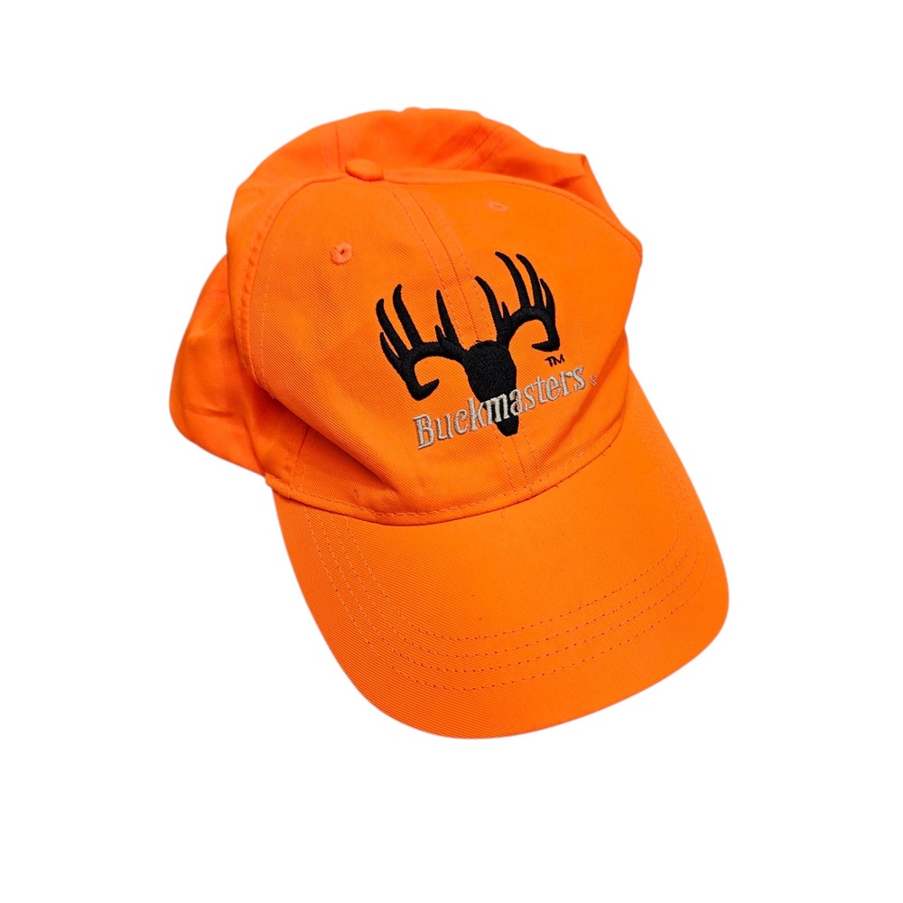 Buckmasters Hunting Hat Blaze Orange Deer‎ Antler Cap Outdoors Hunting OSFA